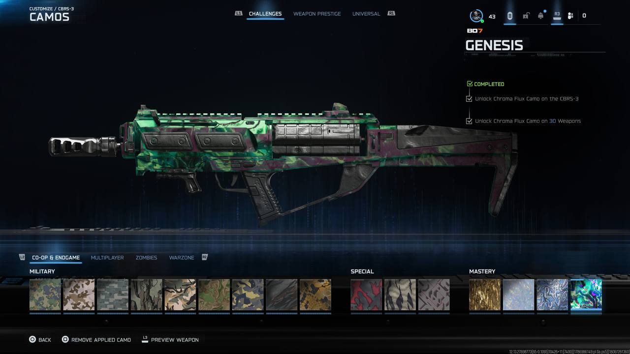 3 camo mastery+battlepass 4